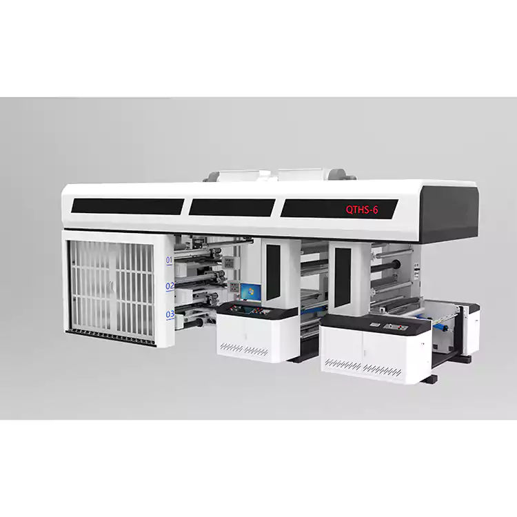 6 ألوان محرك مؤازر نوع الترس طبل مركزي فليكسو برينتنغ نوع الأكمام