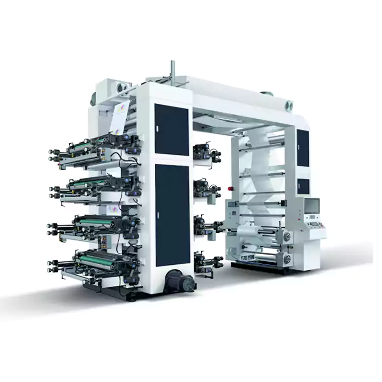 آلة طباعة الأكياس الورقية فلكسوغرافية ذات 8 ألوان