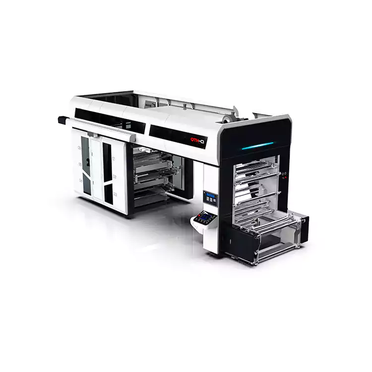 آلات طباعة فليكسو بلاستيكية ذات أسطوانة مركزية ذات 6 ألوان