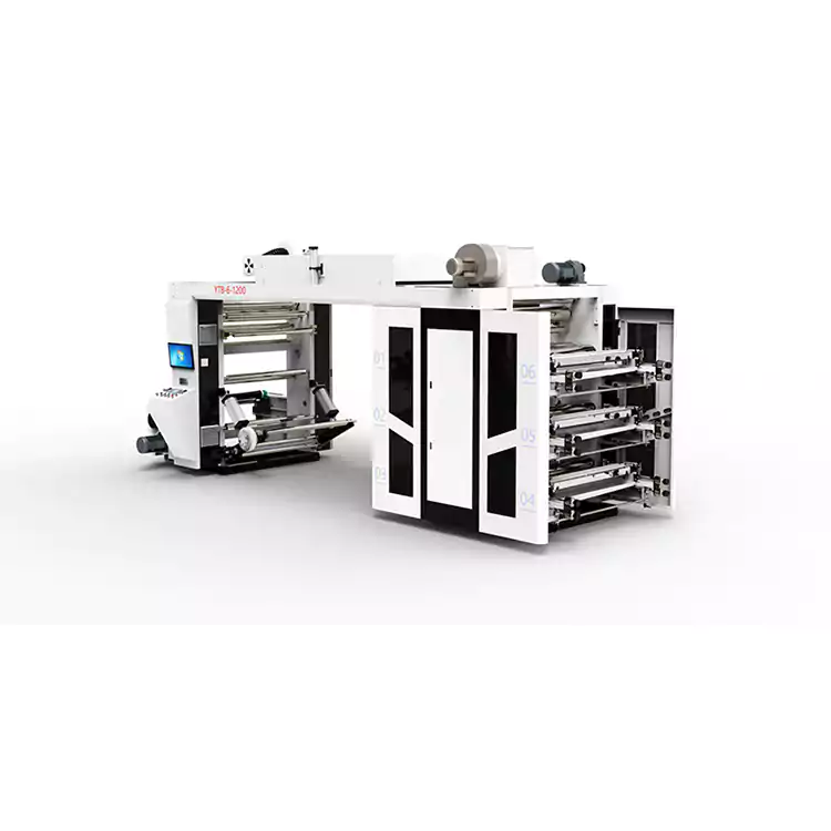 طابعة فلكسوغرافية عالية السرعة آلة طباعة الأكياس البلاستيكية متعددة الألوان