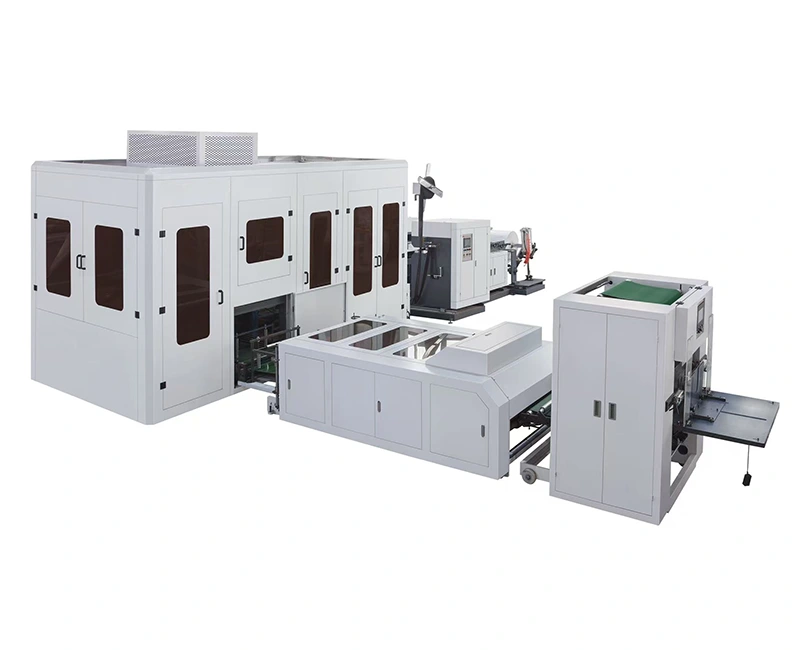 آلة صنع الأكياس غير المنسوجة على شكل D والصندوق بالموجات فوق الصوتية